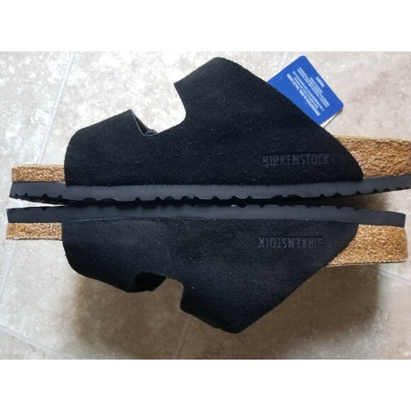 Birkenstock Arizona Sandals Black Suede 10 - Picture 6 of 8
